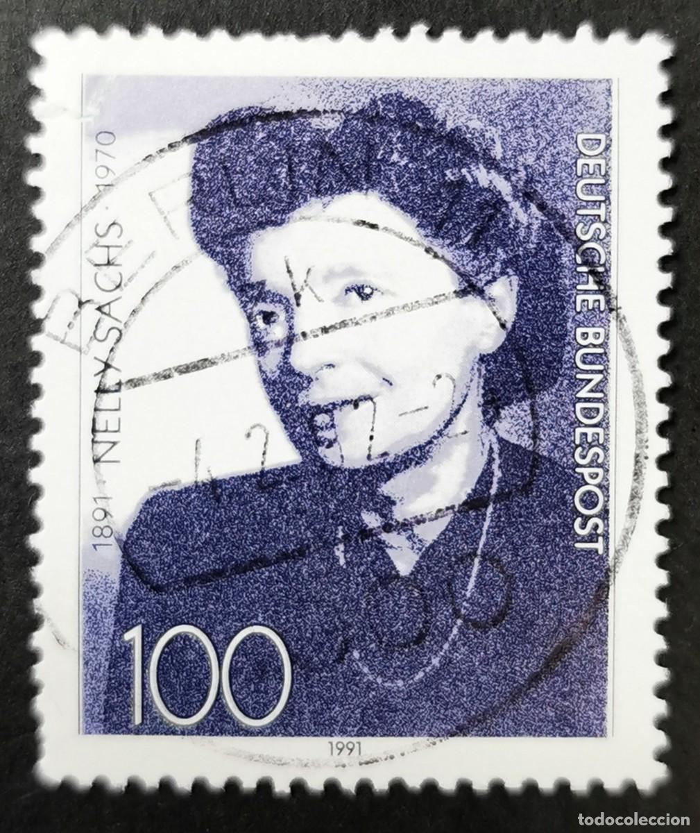 Sellos: Sello Alemania R. Federal 1991, Centenario del nacimiento de Nelly Sachs , 100 Pf. Michel: DE 1575