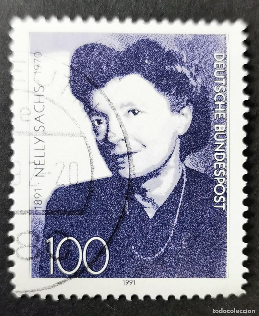 Sellos: Sello Alemania R. Federal 1991, Centenario del nacimiento de Nelly Sachs , 100 Pf. Michel: DE 1575