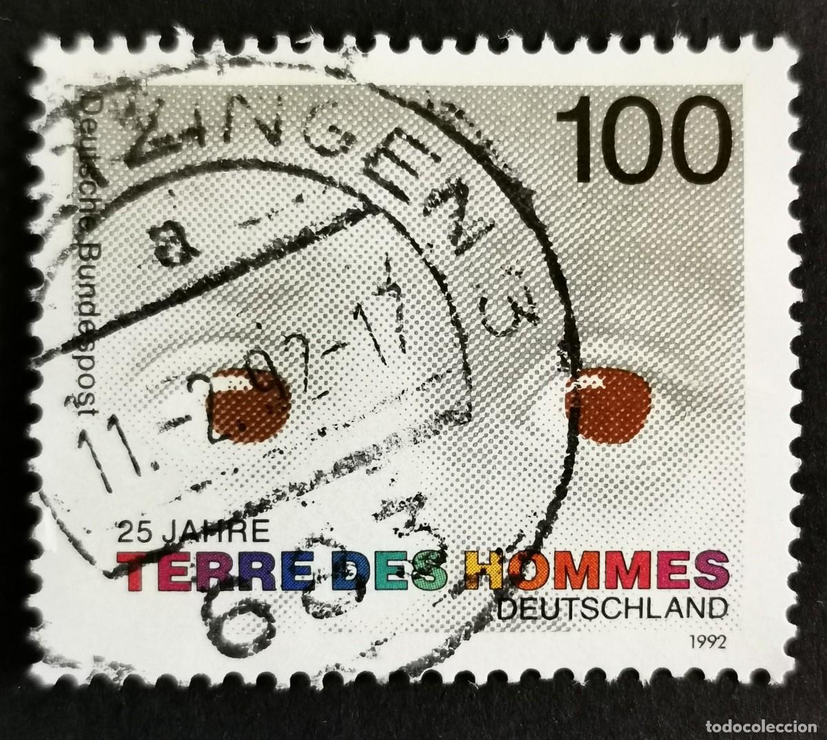 Sellos: Sello Alemania R. Federal 1992, 25&ordm; aniversario &rdquo;Terre des Hommes&rdquo; Alemania, 100 Pf. Michel: DE 1585