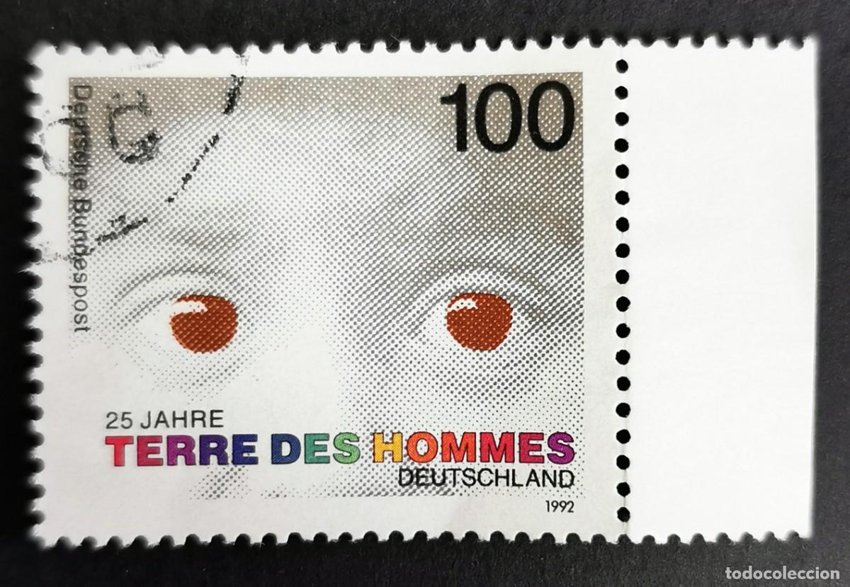 Sellos: Sello Alemania R. Federal 1992, 25&ordm; aniversario &rdquo;Terre des Hommes&rdquo; Alemania, 100 Pf. Michel: DE 1585