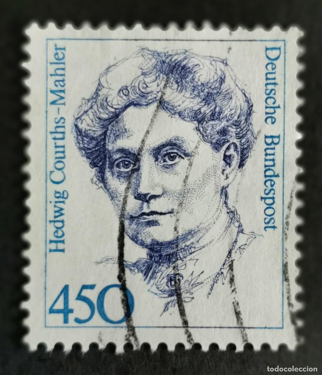 Sellos: Sello Alemania R. Federal 1992, Mujeres alemanas: Hedwig Courths-Mahler, 450 Pf. Michel: DE 1614