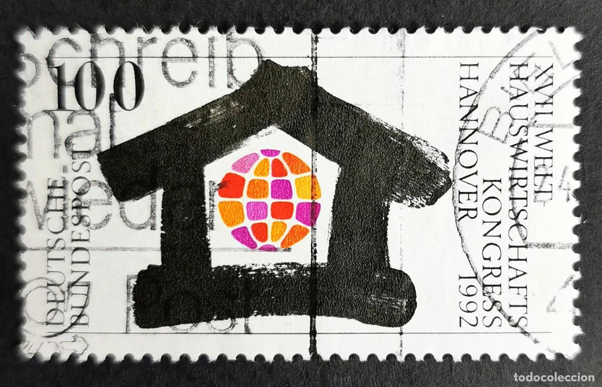 Sellos: Sello Alemania R. Federal 1992, XVII Congreso Internacional Econom&iacute;a Dom&eacute;st, 100 Pf. Michel: DE 1620
