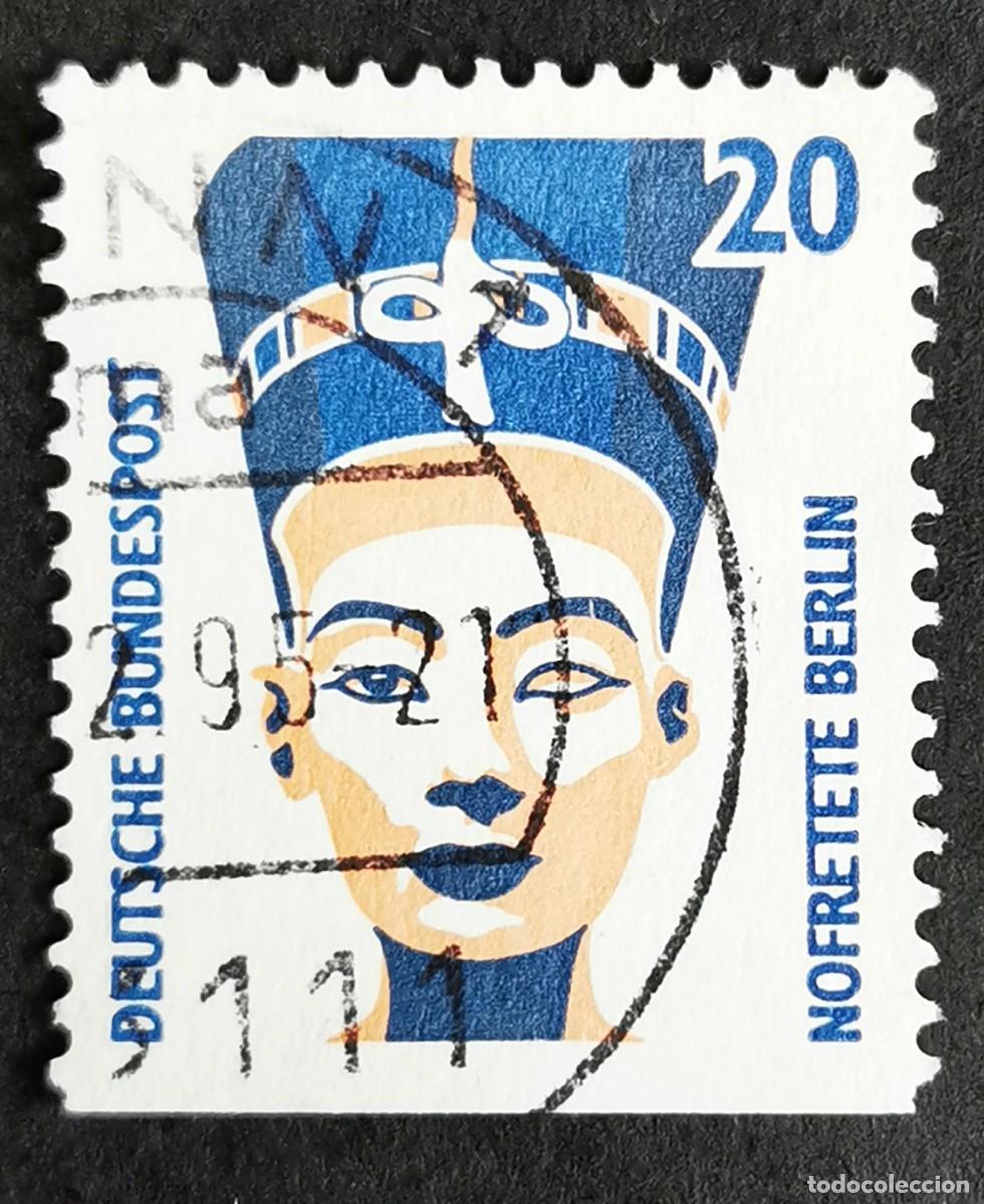 Sellos: Sello Alemania R. Federal 1993, Cabeza de Nefertiti, Museo de Berl&iacute;n, 20 Pf. Michel: DE 1398Dv