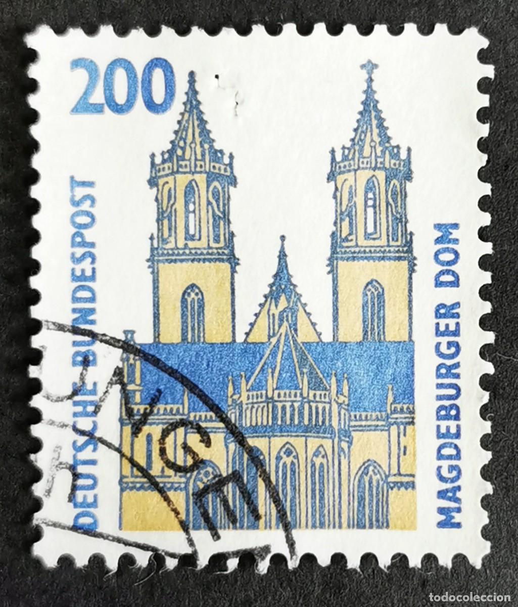 Sellos: Sello Alemania R. Federal 1993, Catedral de Magdeburgo, 200 Pf. Michel: DE 1665