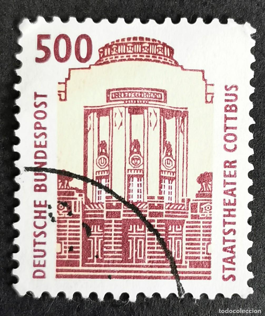 Sellos: Sello Alemania R. Federal 1993, Teatro Estatal de Cottbus, 500 Pf. Michel: DE 1679