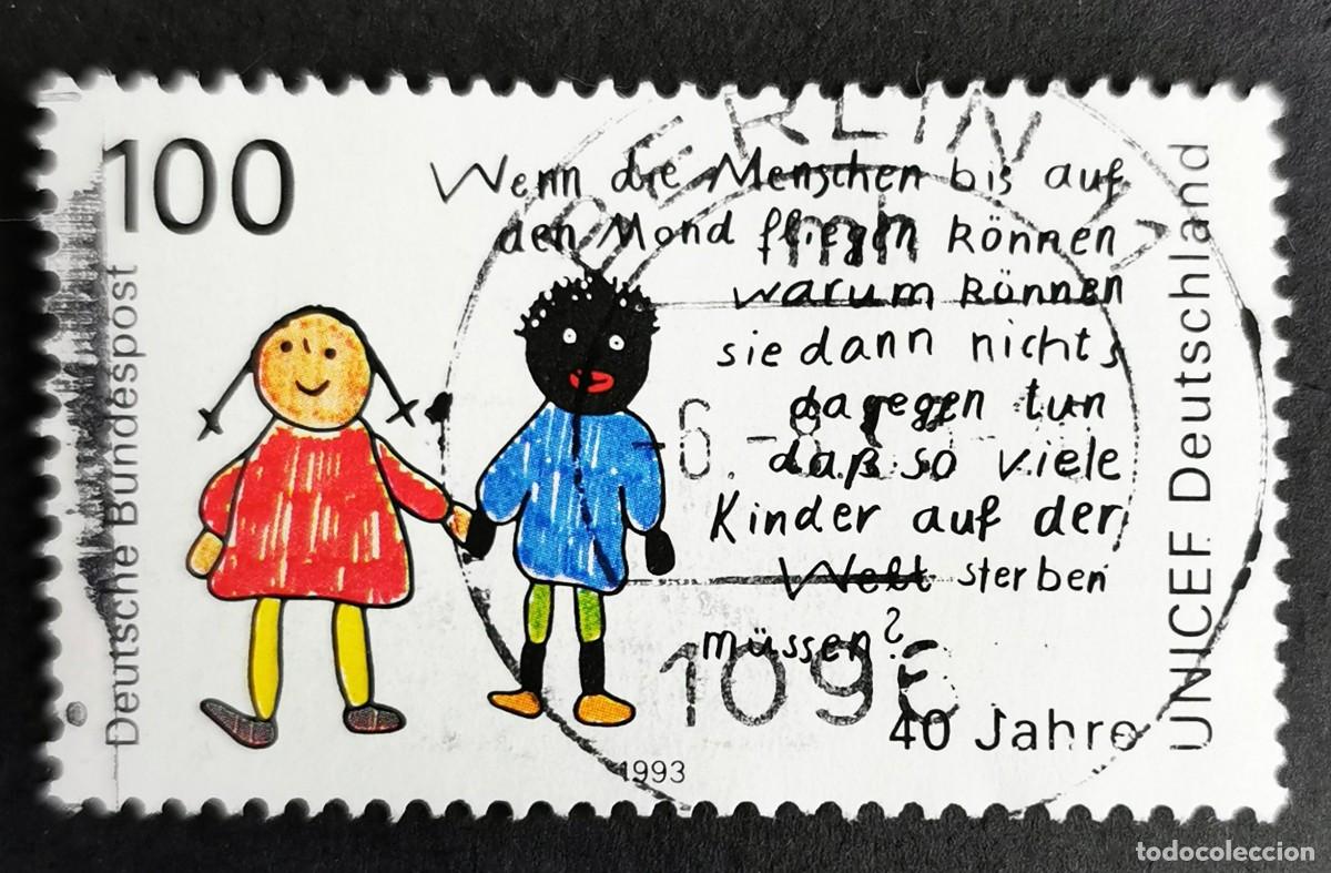 Sellos: Sello Alemania R. Federal 1993, UNICEF, 100 Pf. Michel: DE 1682