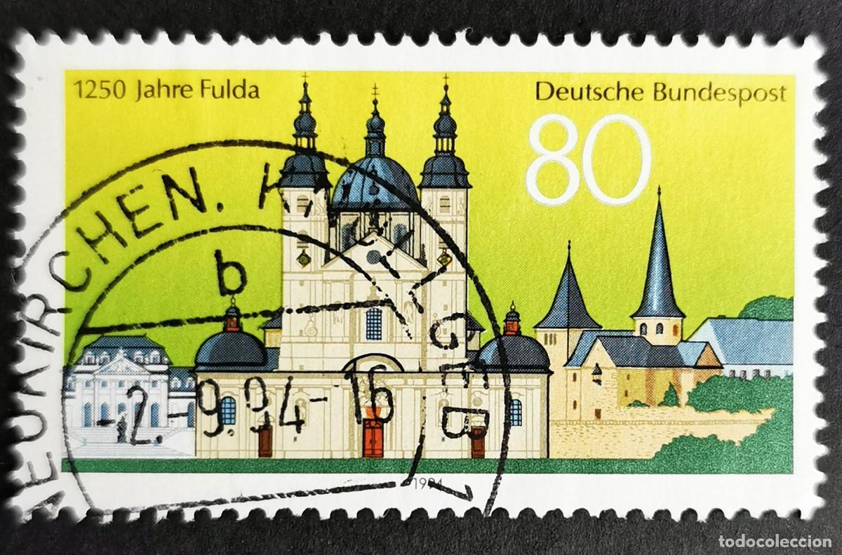Sellos: Sello Alemania R. Federal 1994, 1250 aniversario de Fulda, 80 Pf. Michel: DE 1722