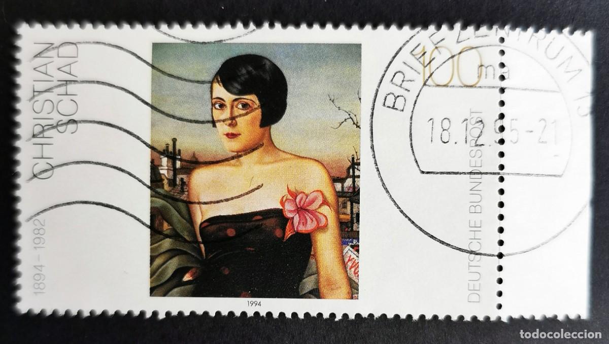 Sellos: Sello Alemania R. Federal 1994, &rdquo;Maika&rdquo; - pintura de Christian Schad, 100 Pf. Michel: DE 1748