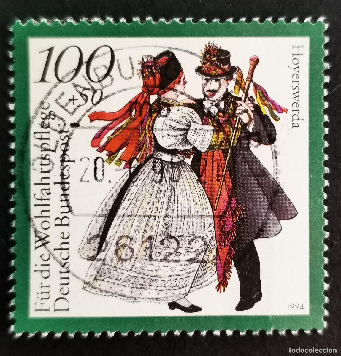 Sellos: Sello Alemania R. Federal 1994, Trajes tradicionales - Hoyerswerda, 100 Pf. Michel: DE 1760