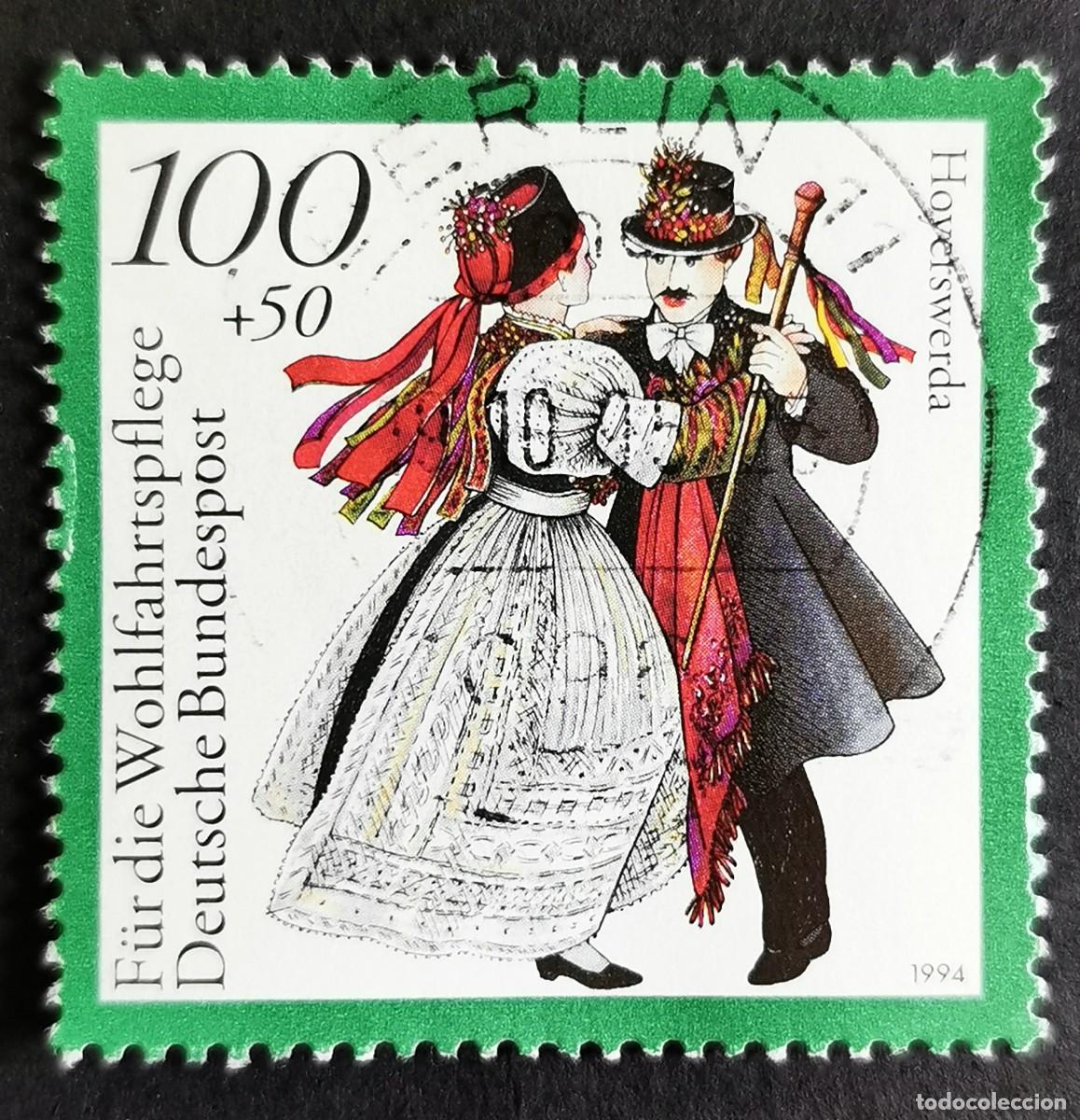 Sellos: Sello Alemania R. Federal 1994, Trajes tradicionales - Hoyerswerda, 100 Pf. Michel: DE 1760