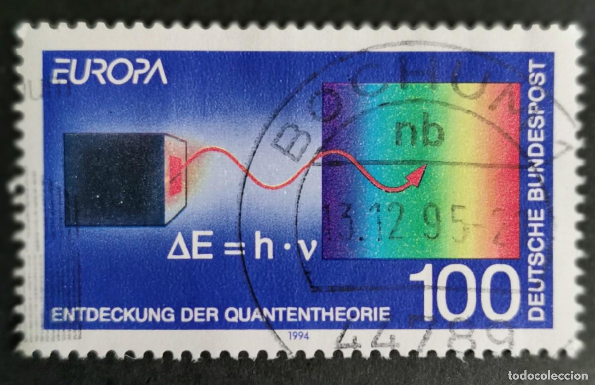 Sellos: Sello Alemania R. Federal 1994, Radiaci&oacute;n del cuerpo negro y f&oacute;rmula, 100 Pf. Michel: DE 1733I