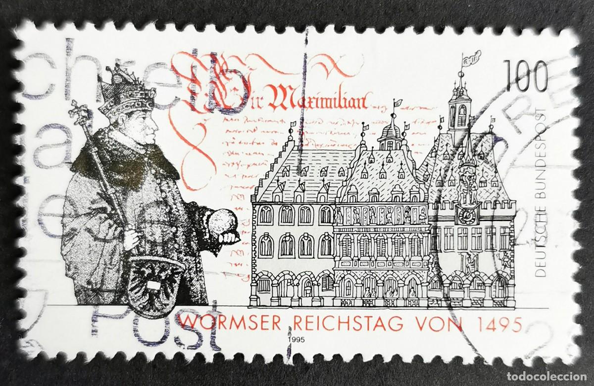 Sellos: Sello Alemania R. Federal 1995, 500 aniversario de La dieta de los gusanos, 100 Pf. Michel: DE 1773