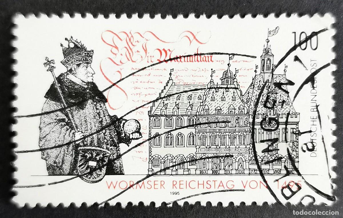 Sellos: Sello Alemania R. Federal 1995, 500 aniversario de La dieta de los gusanos, 100 Pf. Michel: DE 1773