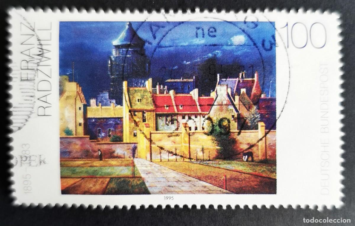 Sellos: Sello Alemania R. Federal 1995, &rdquo;La torre de agua de Bremen&rdquo; de Franz Radzi, 100 Pf. Michel: DE 1774
