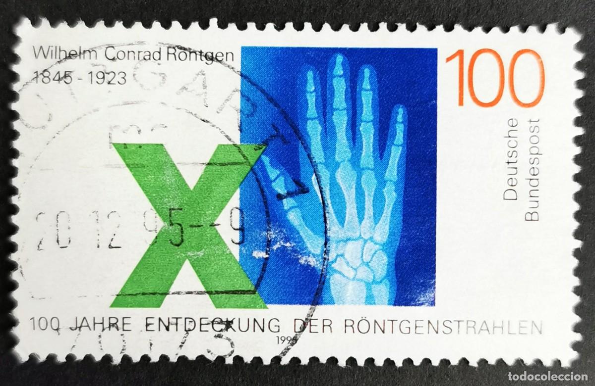 Sellos: Sello Alemania R. Federal 1995,Centenario descubrimiento rayos X Wilhelm R&ouml;, 100 Pf. Michel: DE 1784