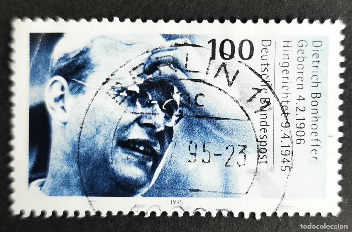Sellos: Sello Alemania R. Federal 1995, 50&ordm; aniversario luctuoso Dietrich Bonhoef, 100 Pf. Michel: DE 1788