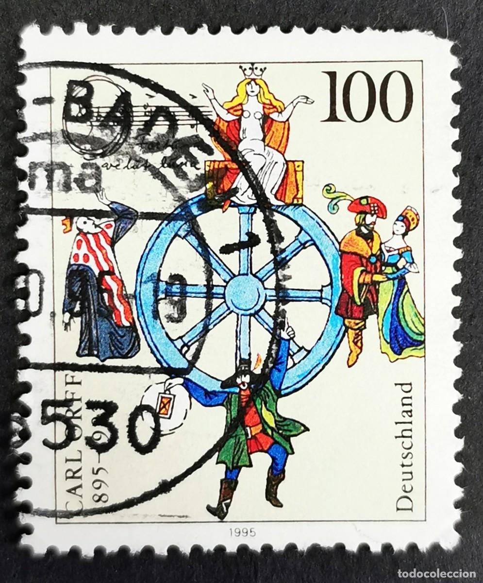 Sellos: Sello Alemania R. Federal 1995, Centenario nacimiento de Carl Orff , 100 Pf. Michel: DE 1806