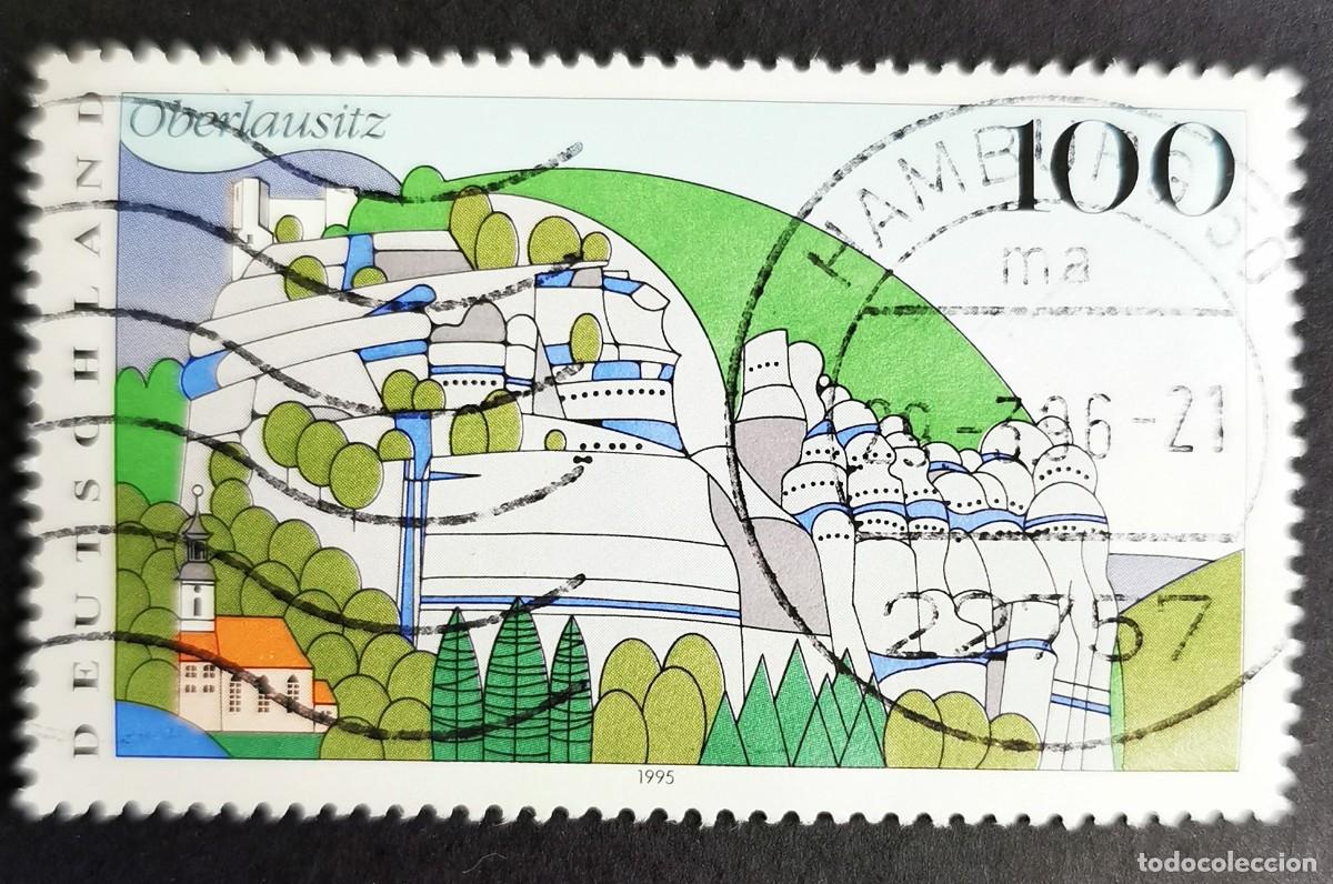 Sellos: Sello Alemania R. Federal 1995, Alta Lusacia, 100 Pf. Michel: DE 1809