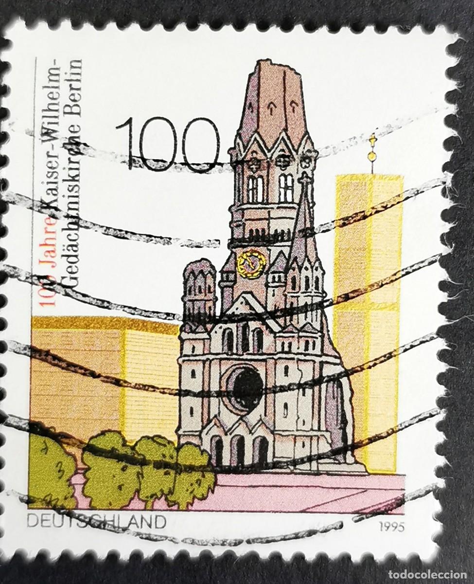 Sellos: Sello Alemania R. Federal 1995, Iglesia Memorial Kaiser Wilhelm, Berl&iacute;n, 100 Pf. Michel: DE 1812