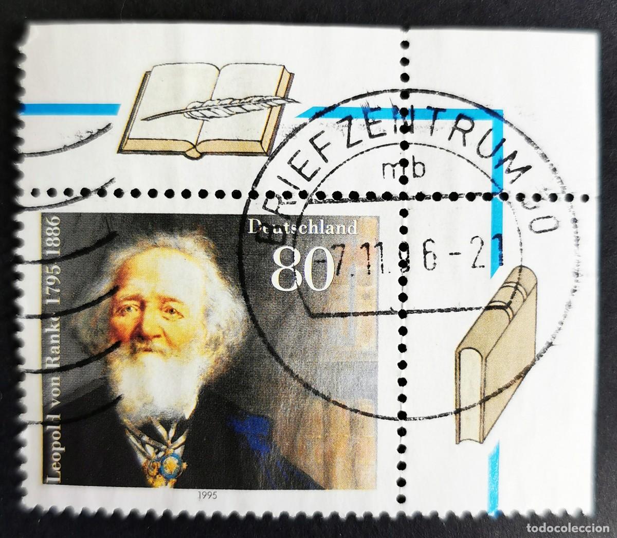 Sellos: Sello Alemania R. Federal 1995, Leopold von Ranke (1795-1886), Berl&iacute;n, 80 Pf. Michel: DE 1826