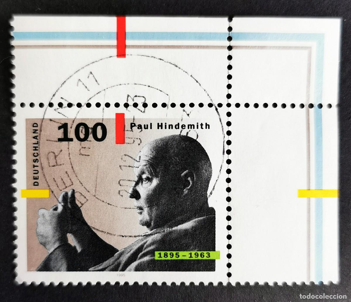 Sellos: Sello Alemania R. Federal 1995, Paul Hindemith (1895-1963), 100 Pf. Michel: DE 1827