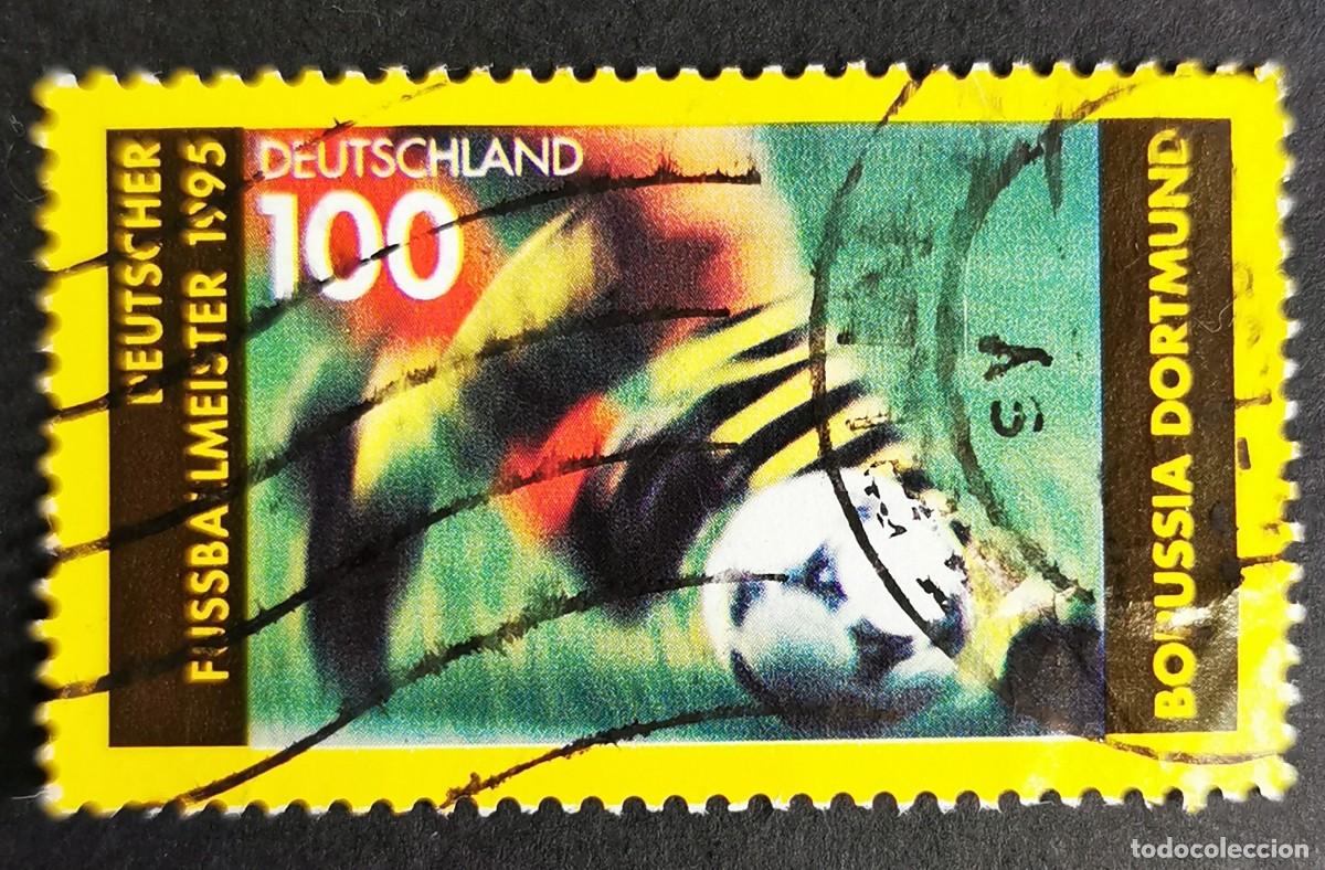 Sellos: Sello Alemania R. Federal 1995, Escena del partido - Regate, 100 Pf. Michel: DE 1833