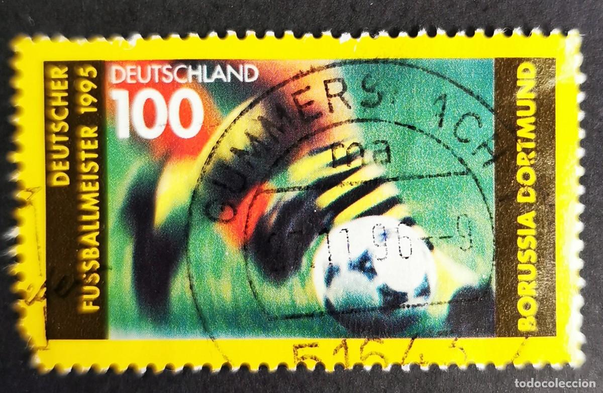 Sellos: Sello Alemania R. Federal 1995, Escena del partido - Regate, 100 Pf. Michel: DE 1833