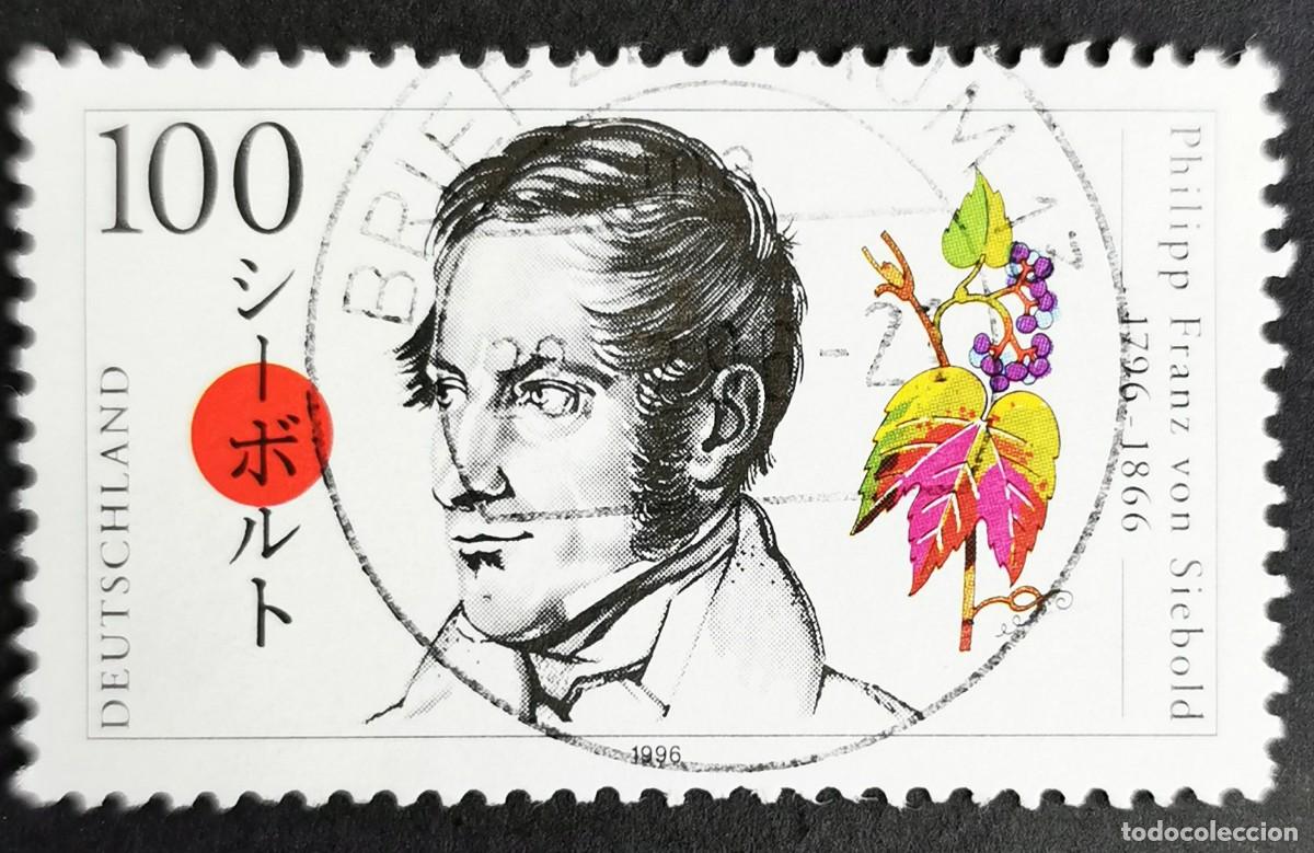 Sellos: Sello Alemania R. Federal 1996, Philipp Franz von Siebold (1796-1866), 100 Pf. Michel: DE 1842