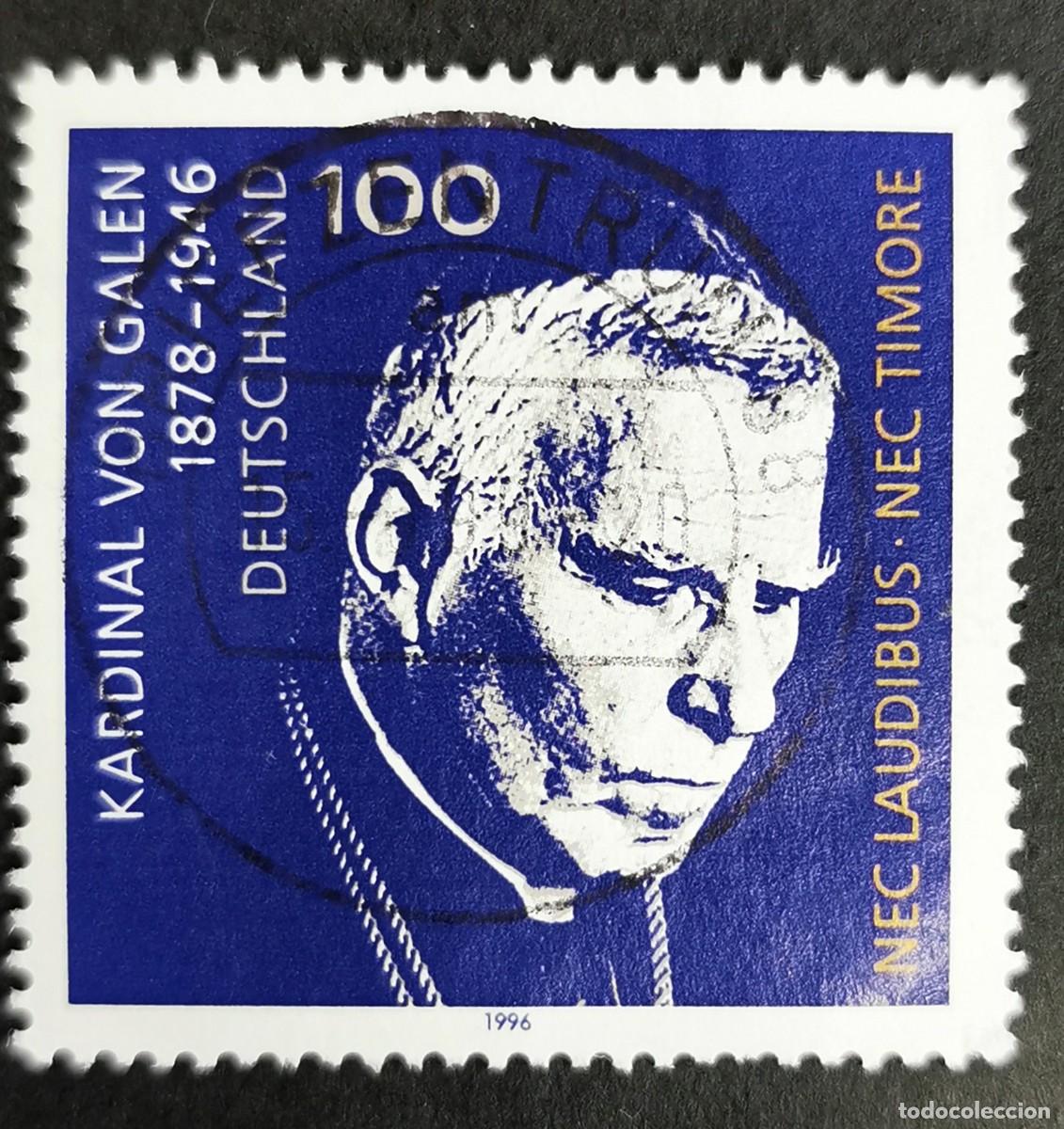 Sellos: Sello Alemania R. Federal 1996, Clemens Augusto, conde de Galeno, 100 Pf. Michel: DE 1848