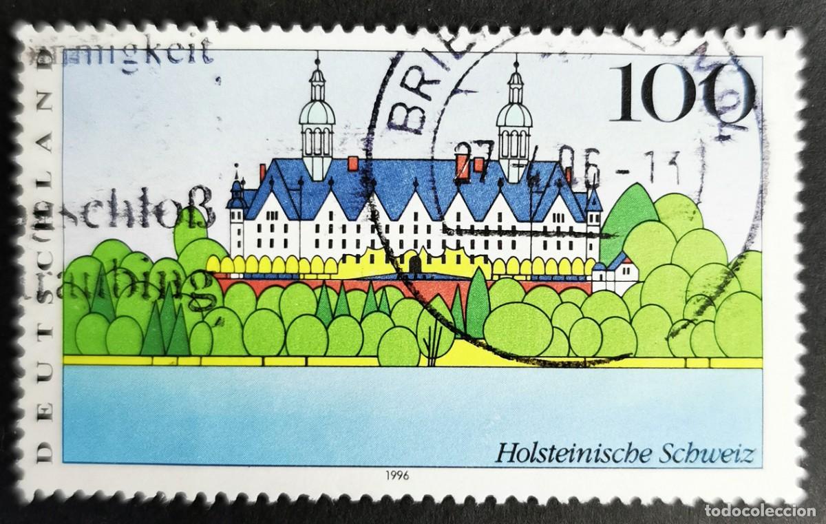 Sellos: Sello Alemania R. Federal 1996, Castillo de Pl&ouml;n, Schleswig-Holstein, 100 Pf. Michel: DE 1849