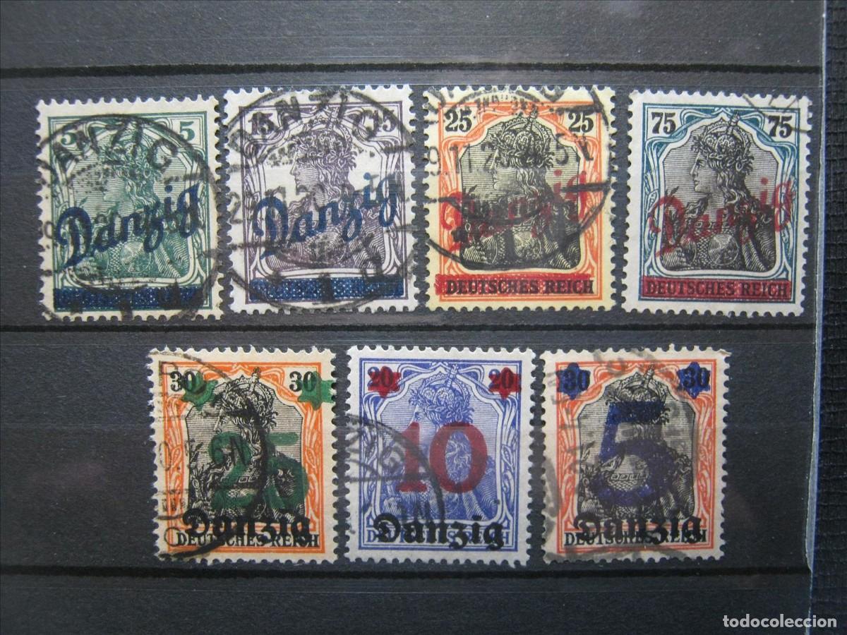 Sellos: ALEMANIA DANZIG 1920 LOTE USADO PERFECTOS.