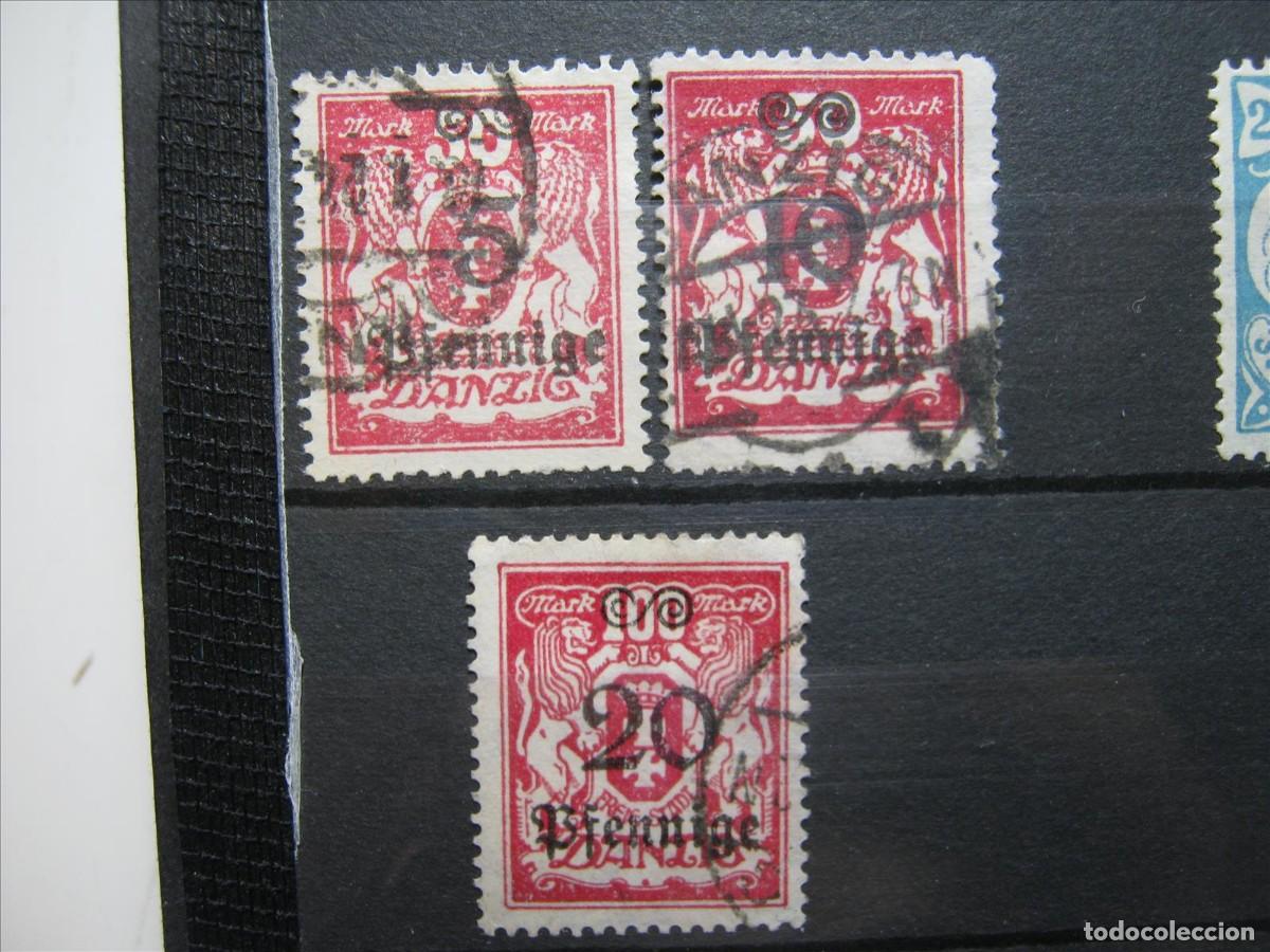 Sellos: ALEMANIA DANZIG 1923 YVERT 165/167 USADOS PERFECTOS.