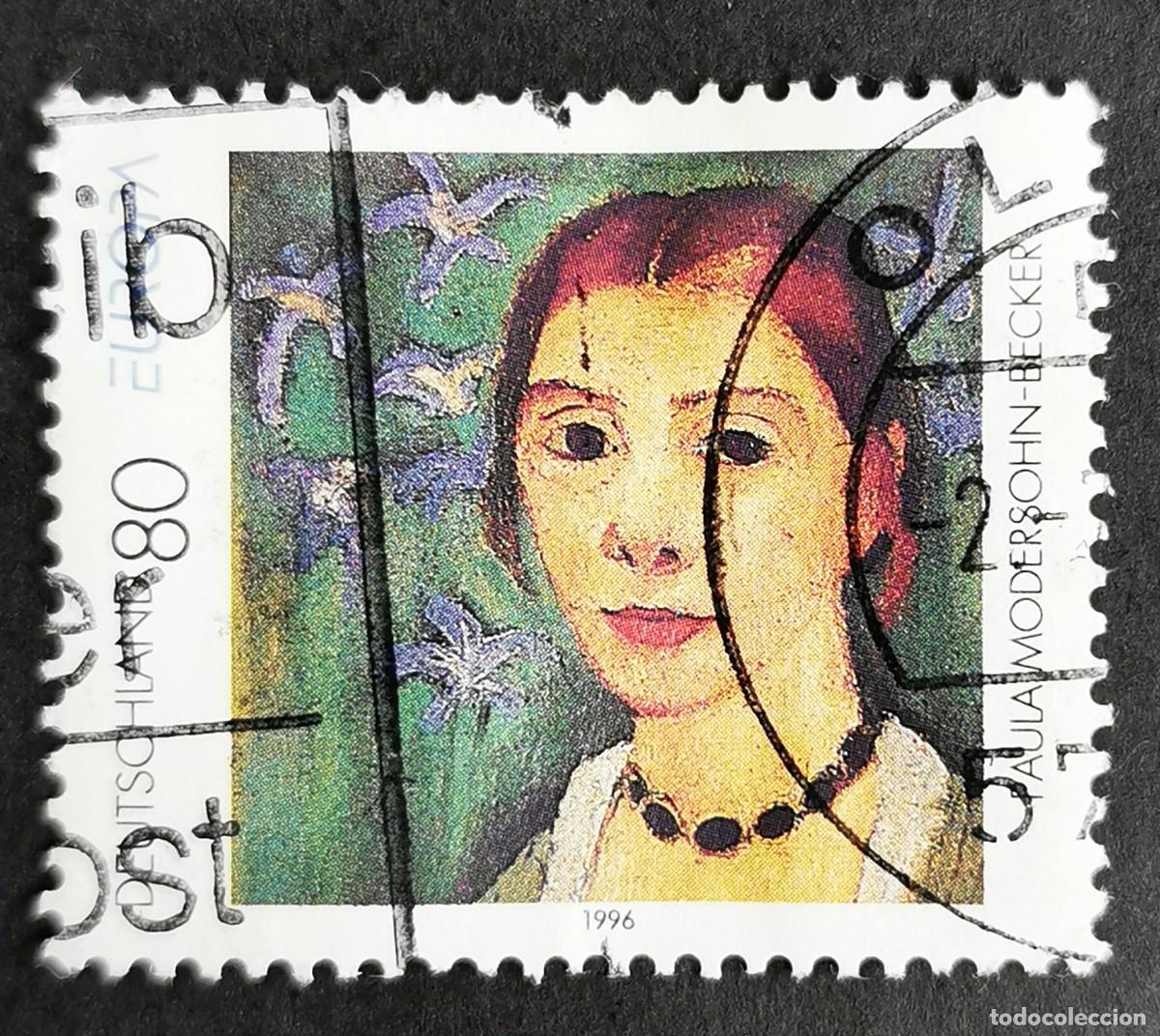 Sellos: Sello Alemania R. Federal 1996, Paula Modersohn-Becker (1876-1907), 80 Pf. Michel: DE 1854