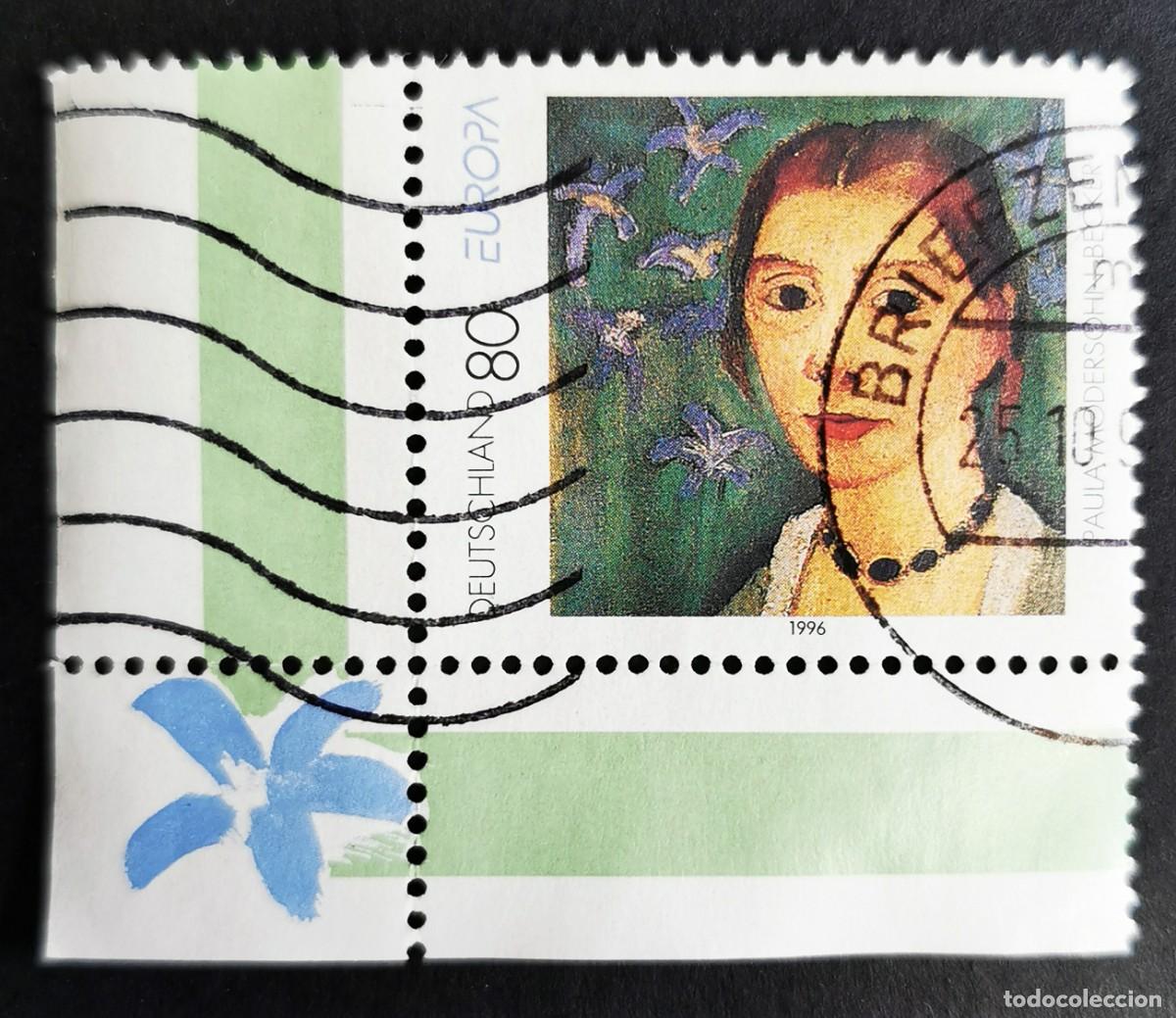 Sellos: Sello Alemania R. Federal 1996, Paula Modersohn-Becker (1876-1907), 80 Pf. Michel: DE 1854