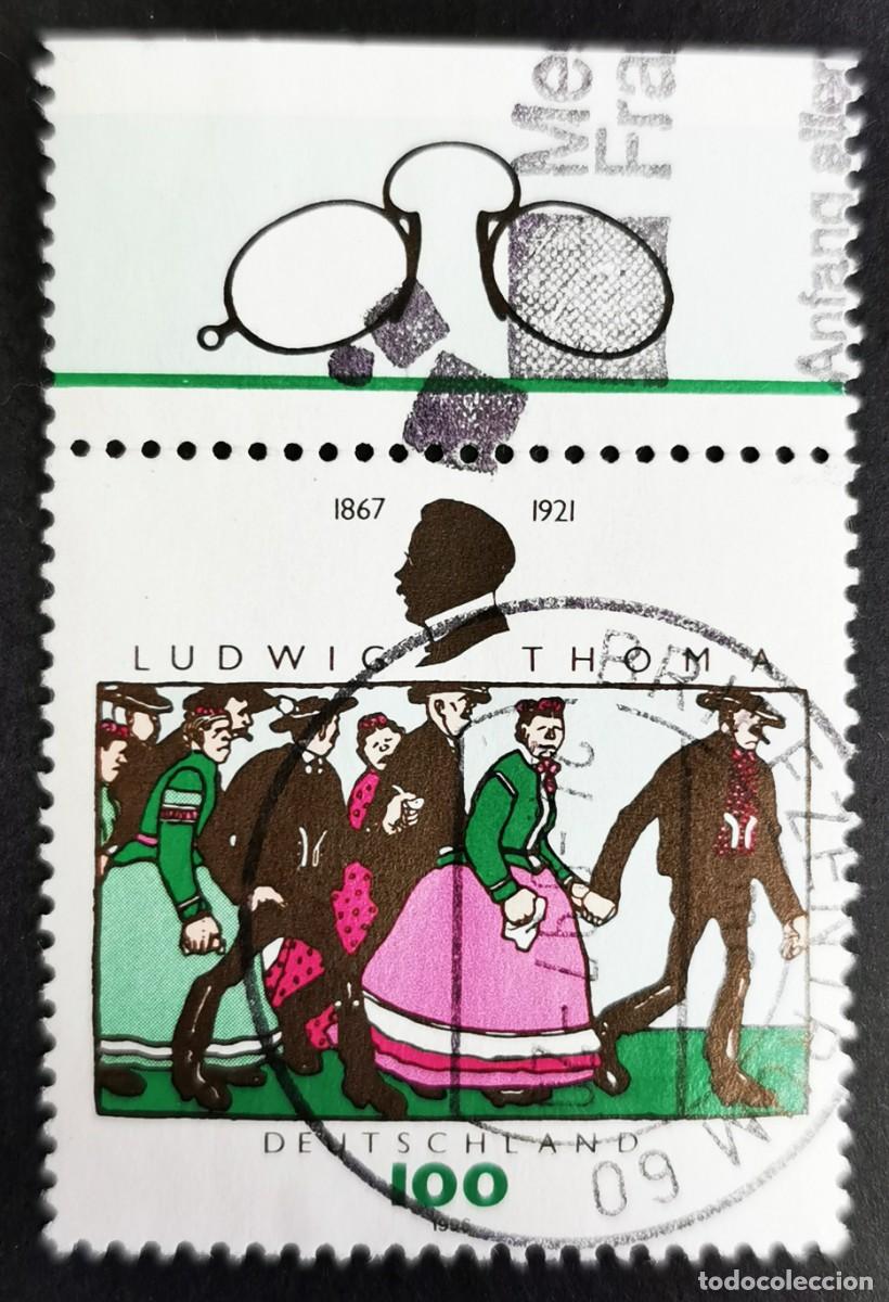 Sellos: Sello Alemania R. Federal 1996, 75&ordm; aniversario Ludwig Thoma, 100 Pf. Michel: DE 1870