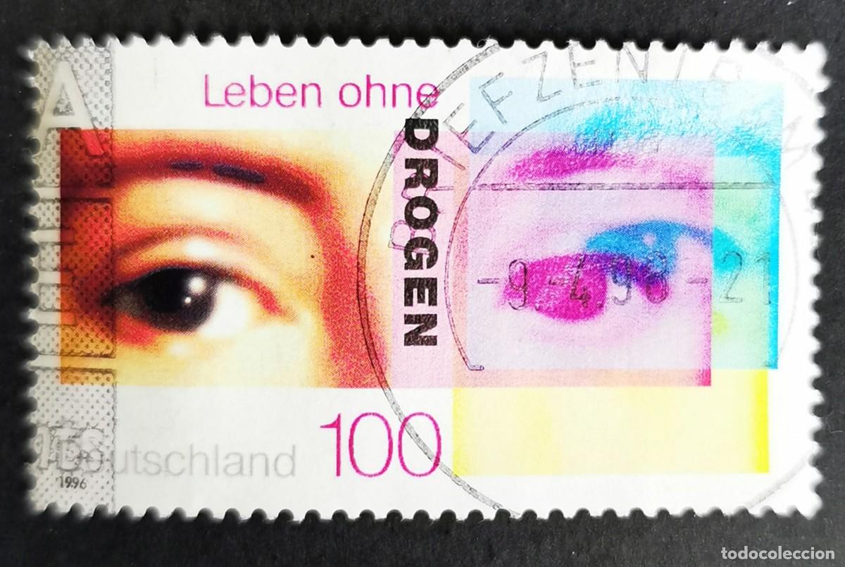 Sellos: Sello Alemania R. Federal 1996, Una vida sin drogas, 100 Pf. Michel: DE 1882