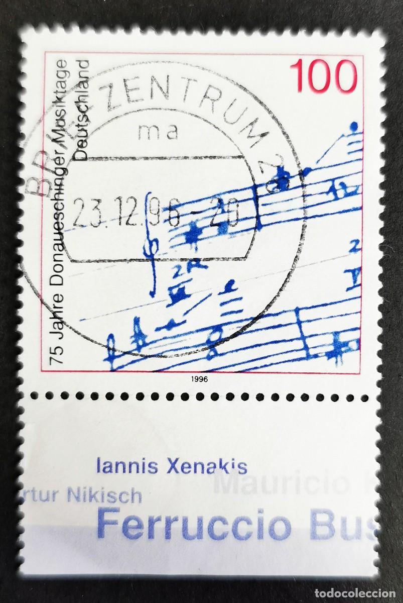 Sellos: Sello Alemania R. Federal 1996, Aut&oacute;grafo de Michael Bach Bachtischa, 100 Pf. Michel: DE 1890