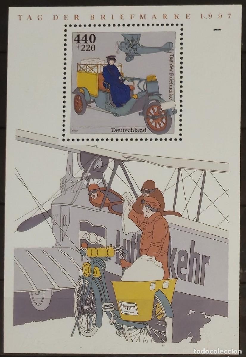 Sellos: Hoja Bloque Nueva Alemania 1997 &rdquo;D&iacute;a del Sello&rdquo; (Tag der Briefmarke)