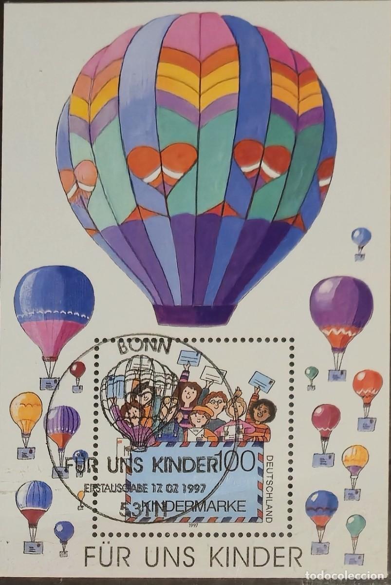 Sellos: Hoja Bloque Matasellada Alemania 1997 &rdquo;Por los ni&ntilde;os&rdquo; (F&uuml;r uns Kinder).