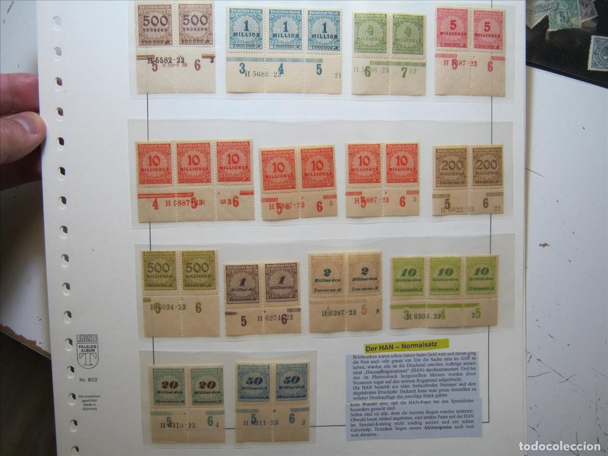 Sellos: ALEMANIA IMPERIO REICH COLECCI&Oacute;N DE N&Uacute;MEROS DE SERIE HAN DE LA SERIE YVERT 291/305 MNH** LUJO.CV+130