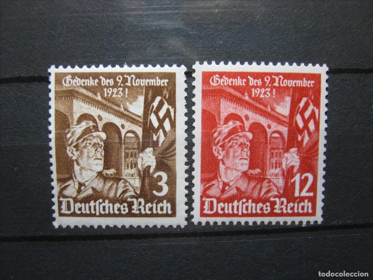 Sellos: ALEMANIA IMPERIO REICH 1935 SERIE YVERT 557/558 MH* LUJO.