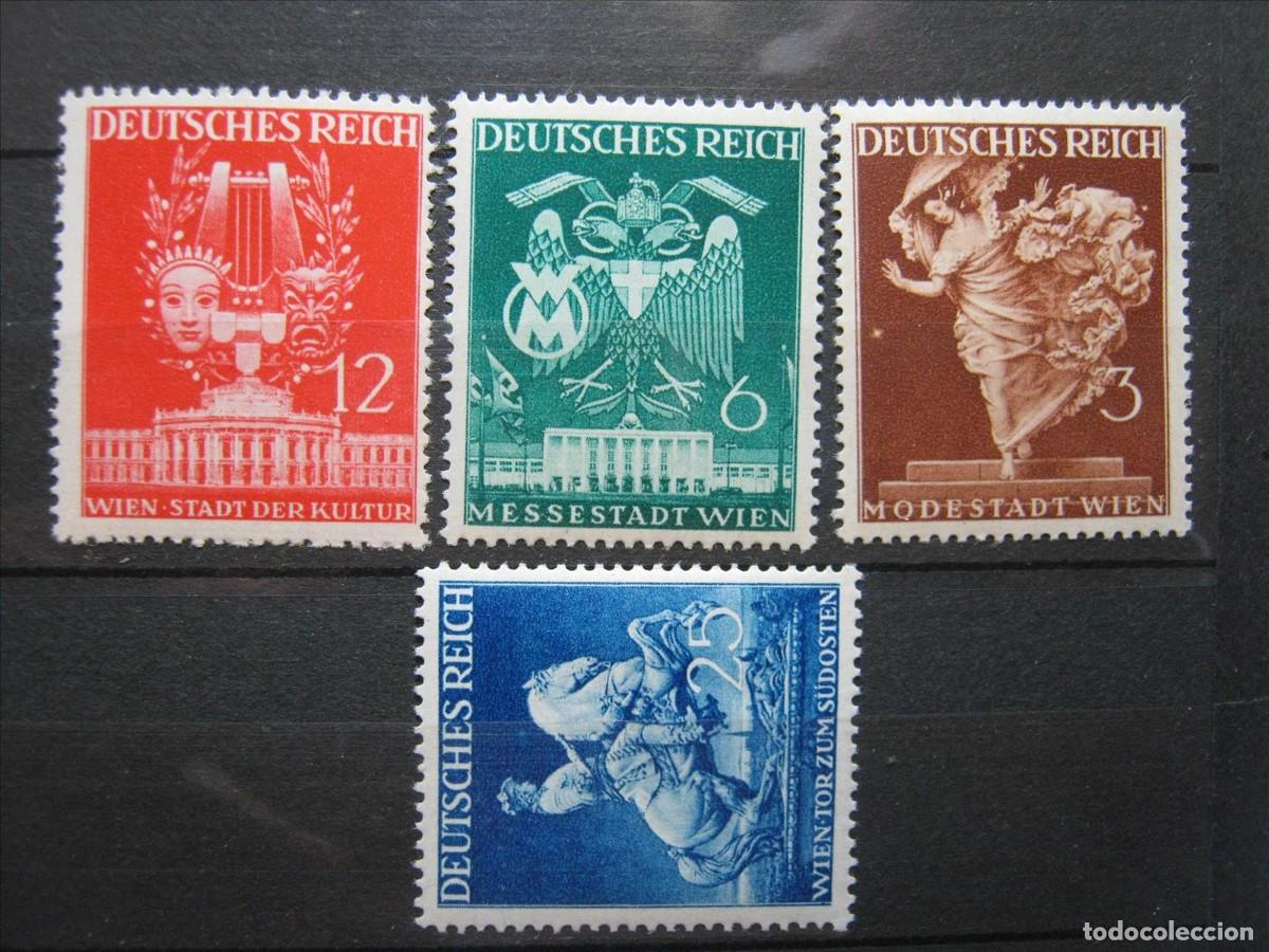 Sellos: ALEMANIA IMPERIO REICH 1941 SERIE YVERT 692/695 LH*/MH* LUJO.