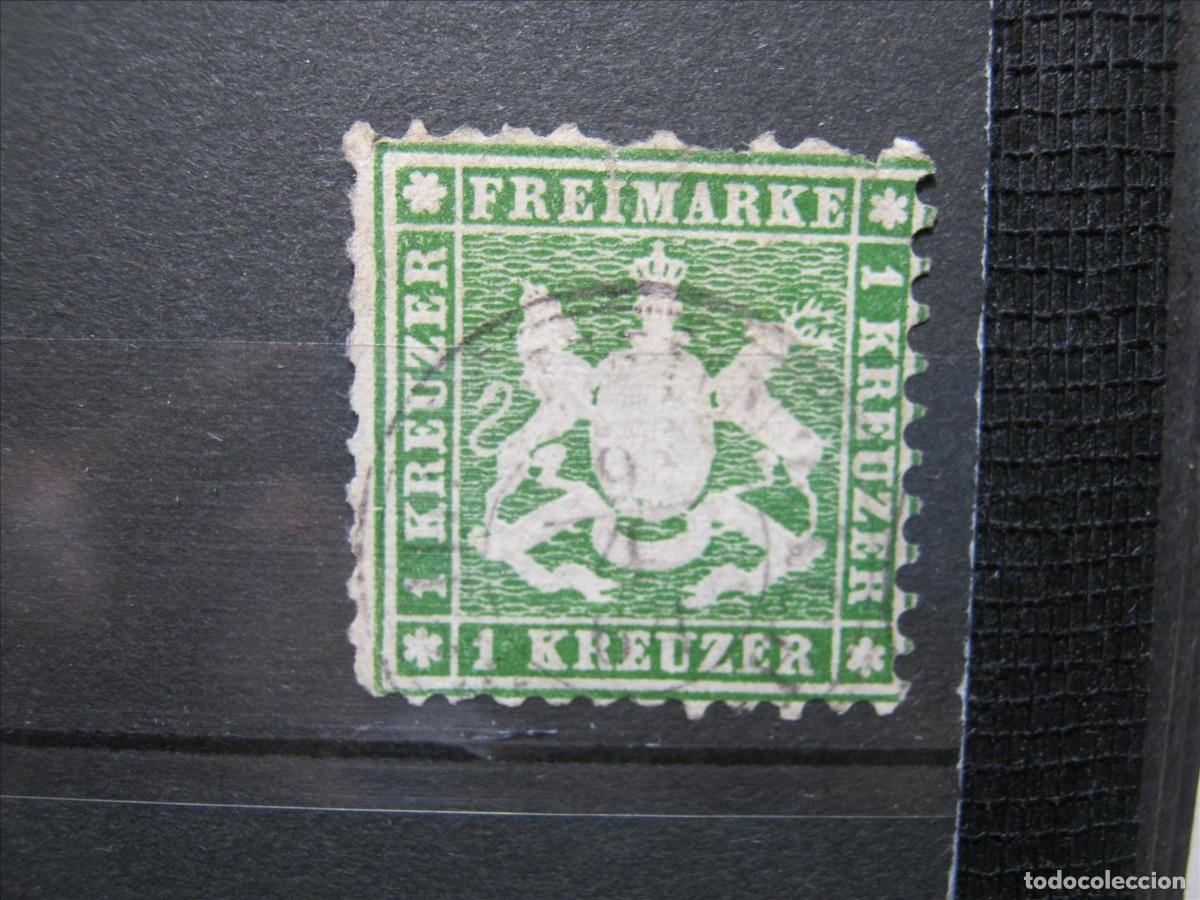 Sellos: ALEMANIA ESTADO W&Uuml;RTTEMBERG 1863 YVERT 25a (MICHEL 25b) USADO BIEN. CV 150&euro;.
