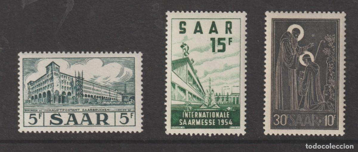 Sellos: Saar Sarre 1953-54 - Yvert 326/328 mnh**