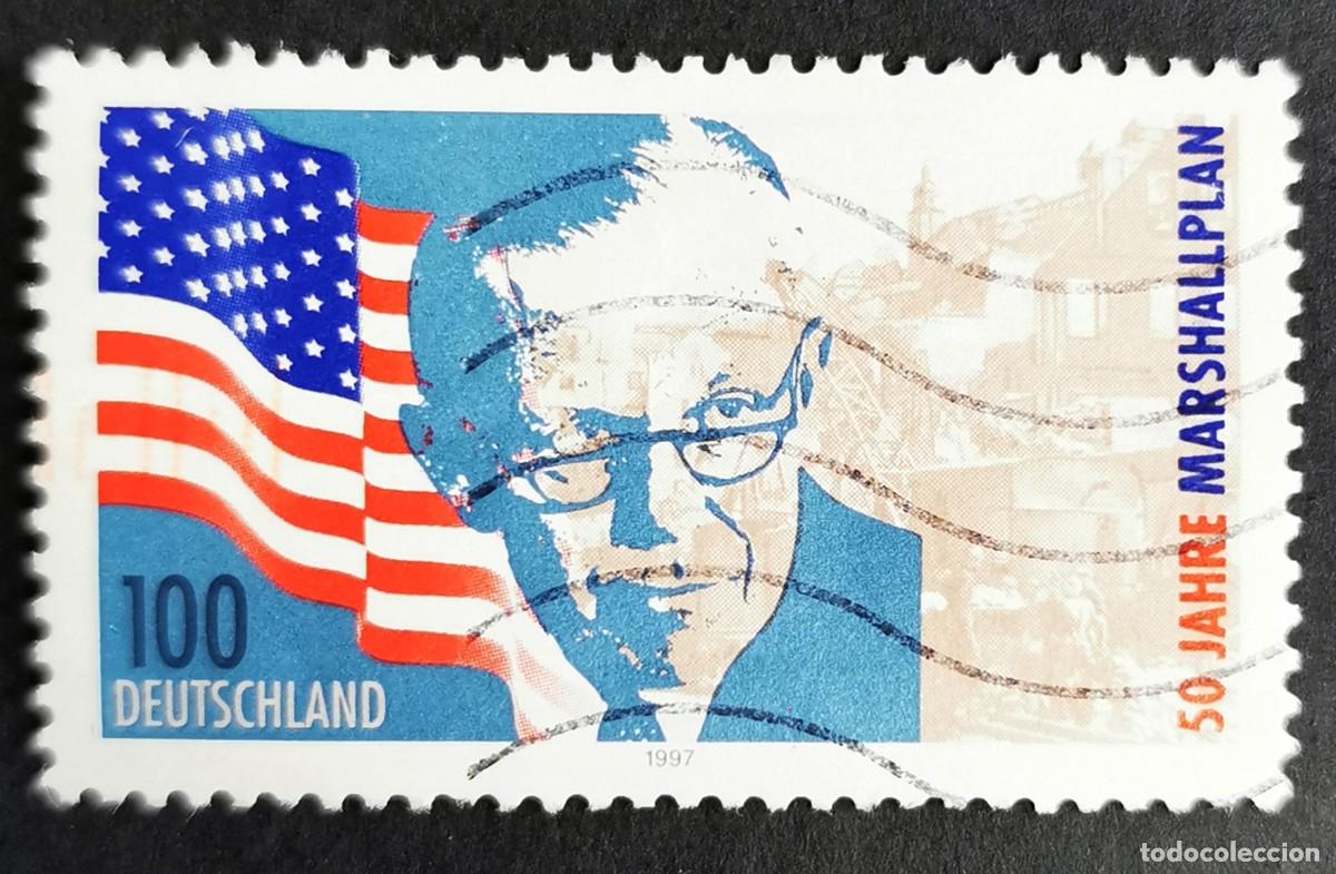 Sellos: Sello Alemania R. Federal 1997, 50&ordm; aniversario del Plan Marshall, 100 Pf. Michel: DE 1926
