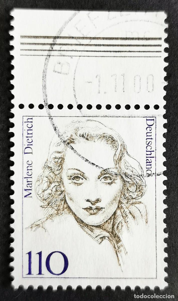 Sellos: Sello Alemania R. Federal 1997, Mujeres alemanas: Marlene Dietrich, 110 Pf. Michel: DE 1939