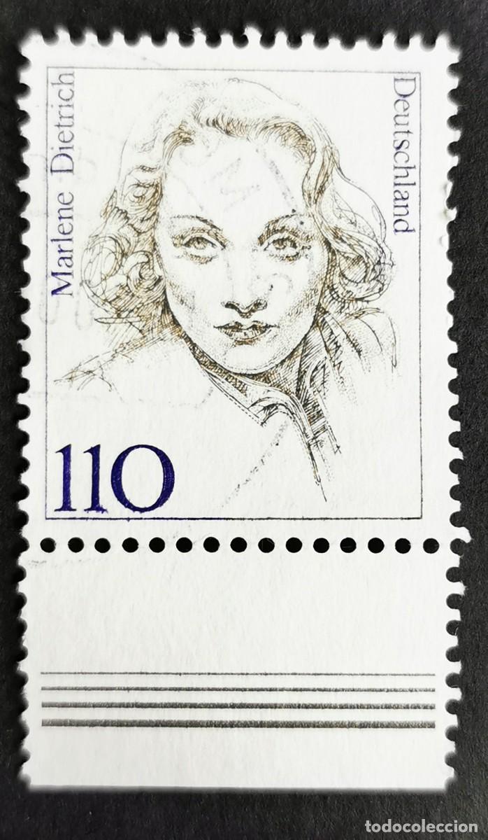 Sellos: Sello Alemania R. Federal 1997, Mujeres alemanas: Marlene Dietrich, 110 Pf. Michel: DE 1939