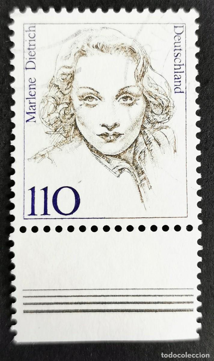 Sellos: Sello Alemania R. Federal 1997, Mujeres alemanas: Marlene Dietrich, 110 Pf. Michel: DE 1939