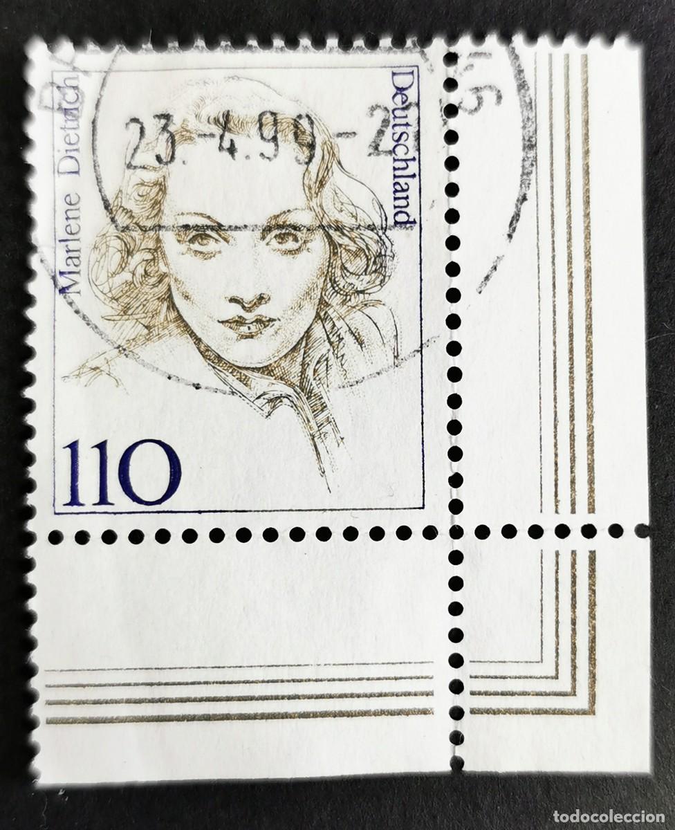 Sellos: Sello Alemania R. Federal 1997, Mujeres alemanas: Marlene Dietrich, 110 Pf. Michel: DE 1939