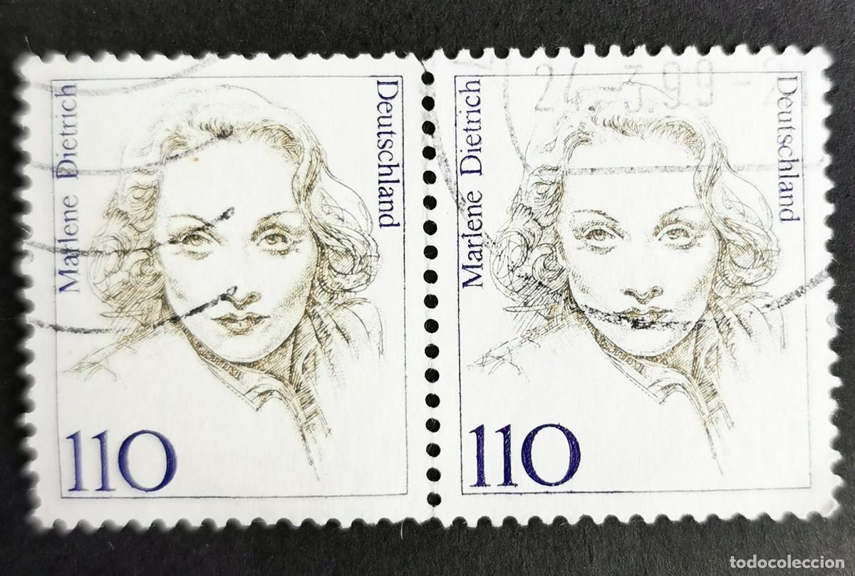 Sellos: Sello Alemania R. Federal 1997, Mujeres alemanas: Marlene Dietrich, 110 Pf. Michel: DE 1939